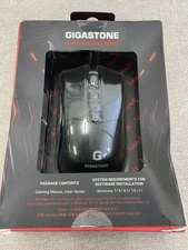 Gigastone Gaming Mouse PMW3389 Sensor Up to 16,000 DPI Adjus, Wired Mouse New