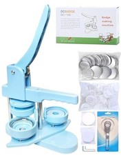 Button Maker Machine, Button Pin Maker 3rd Gen 2.25 in Light Blue