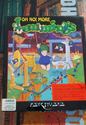 Oh No! More Lemmings (Psygnosis) Commodore Amiga (Disk, Manual, Box) works 16bit