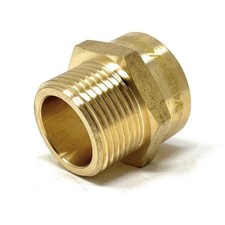 British BSPP G 3/4" Male to NPT 3/4" Female Pipe Fitting Adapter - Lead-Free