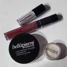 Bellapierre LOT HD Finishing Powder Shimmer Roll Shimmer Powder Excite Lip Creme