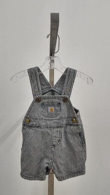 Carhartt Baby Boys Hickory Stripe Denim Overalls - (Size 6 Months)