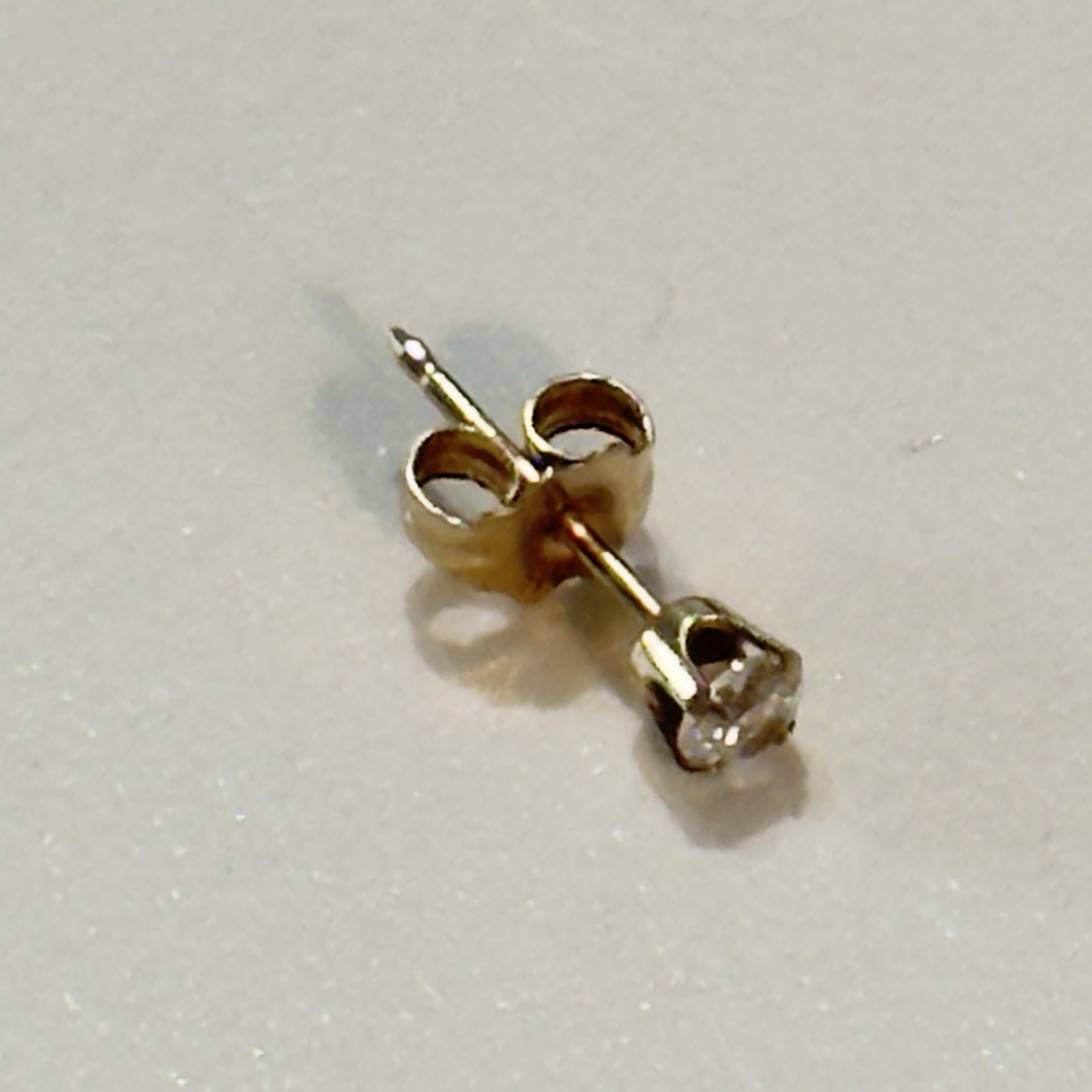 SINGLE Diamond Prong Set 14K  solid yellow gold w… - image 7