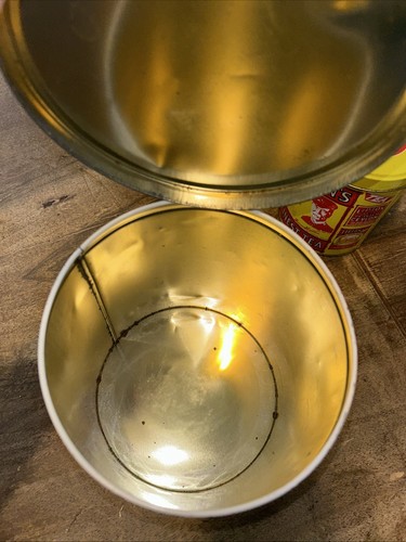 VTG ‘93 Tin Can Canister Set Washburn Flour Imperial Sugar Coffee Liptons Tea - Picture 11 of 24