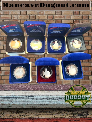 1989 Star Trek Silver Proof Coin Set-In Original boxes with COA