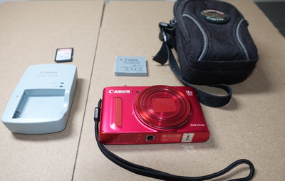 #ad #ad Canon PowerShot SX610 HS RED Digital Camera SD Card amp; OEM Charger Complete $289.99