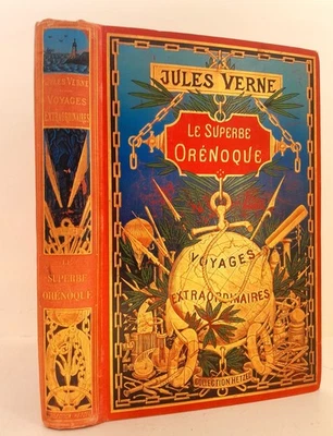 Jules VERNE-LE SUPERBE ORENOQUE-Hetzel-GLOBE DORE - 1 er tirage 1898 - Photo 1/4