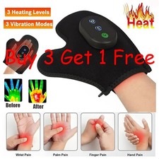 Cordless Hand Massager Tunnel Wrest Finger 3 Heats and vibrations for Carpal