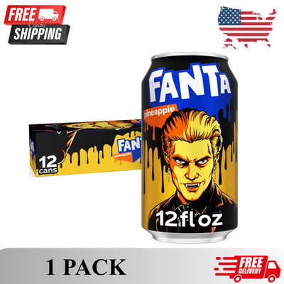 Fanta Pineapple Soda Pop Fridge Pack, 12 fl oz, 12 Pack Cans Free Shipping