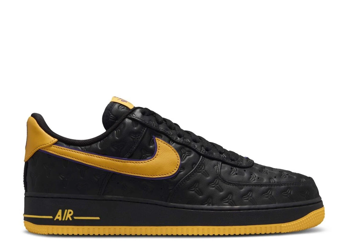 Nike Air Force 1 Low Black Varsity Maize | eBay