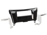 FüR Nissan X-Trail T32 Auto Radio Blende Einbau Rahmen 1-DIN Schwarz Klavierlack