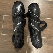 Bauer Youth Shin Guards Black Size 12