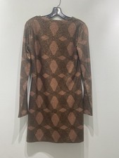 Elie Tahari small tunic dress shimmering brown/pink