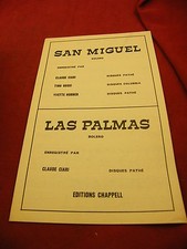 San Miguel Partition Tino Rossi Yvette Horner Las Palmas Ciari