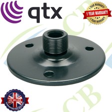 QTX Black flange / base for goosenecks etc - Standard 5/8 " Thread Heavy Duty