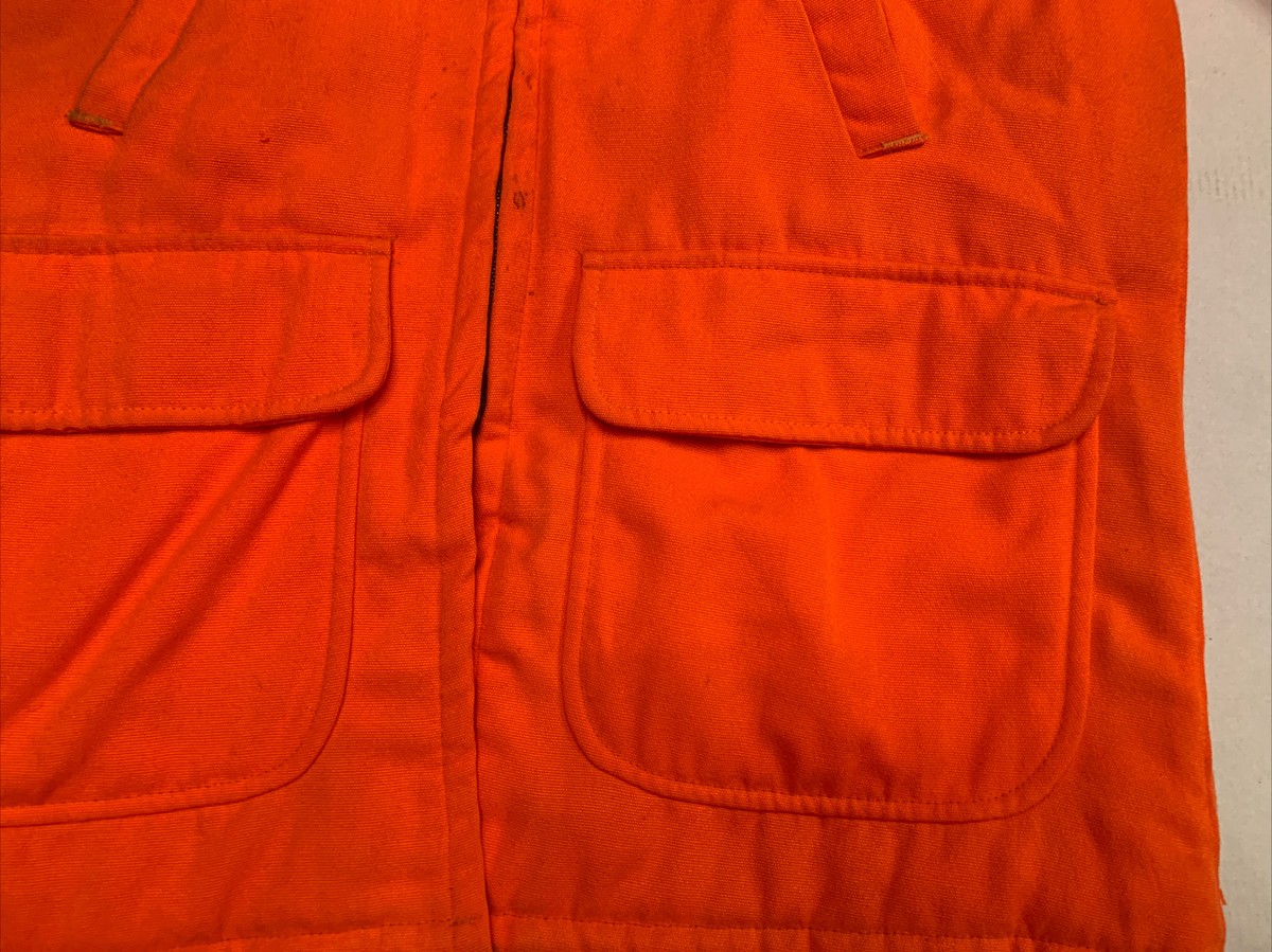 Vintage Sears Ted Williams Mens Insulated Hunting Jacket Orange