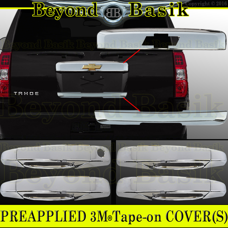 20072014 CHEVY TAHOE SUBURBAN Chrome Tailgate+Liftgate+Door Handle COVERS eBay