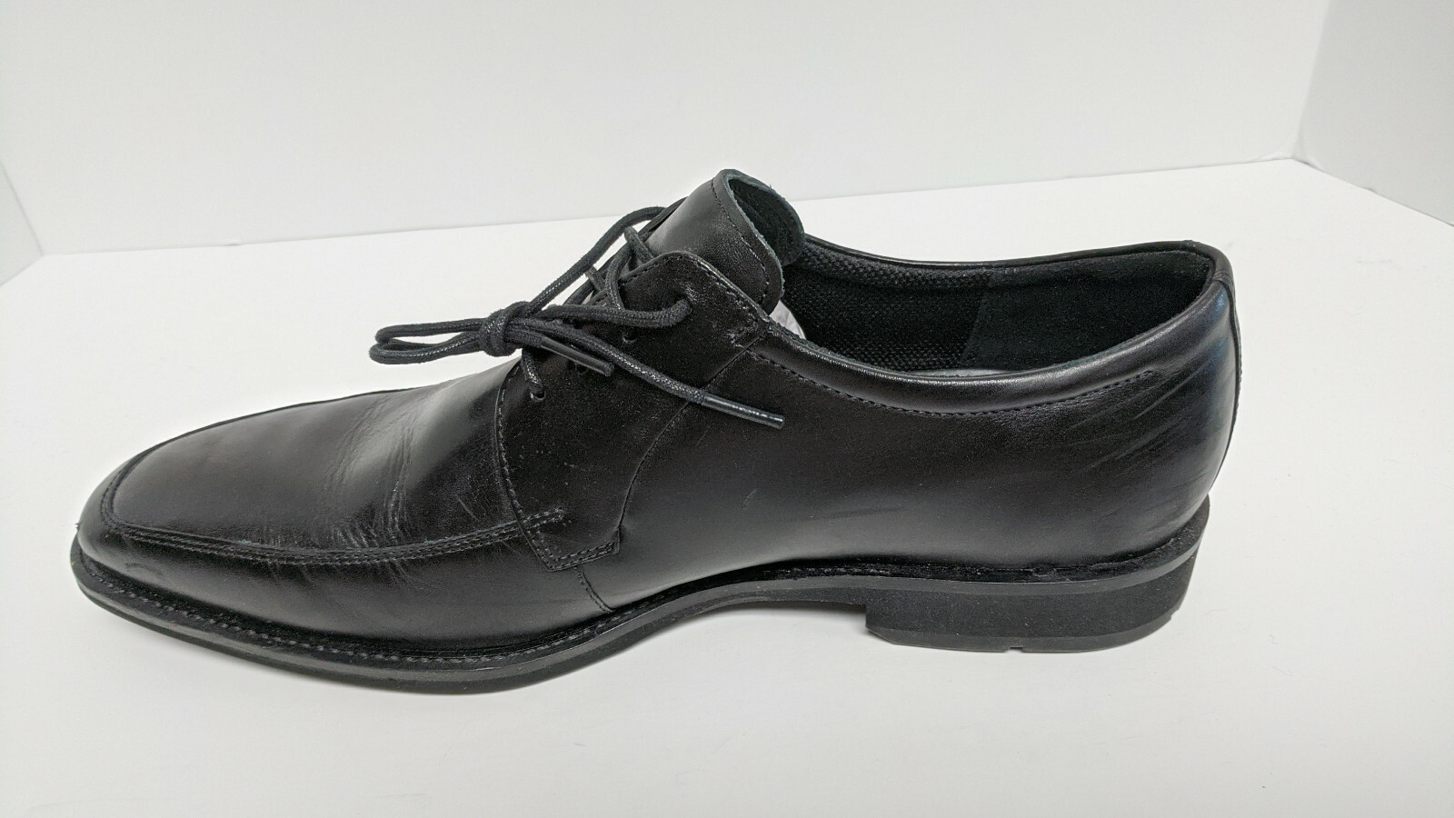 SAOLA ECCO Calcan Scarpe Oxford Pelle Nera Uomo 44 EU (US 10 10.5)