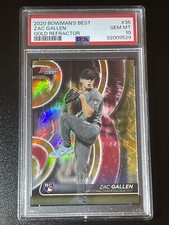 Zac Gallen RC 2020 Bowman’s Best Gold Refractor /50 Rookie Card PSA 10 GEM MINT