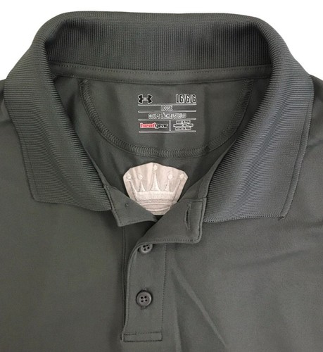Under Armour Men's Polo Activewear Shirt Grey Color Size Large - Picture 4 of 4