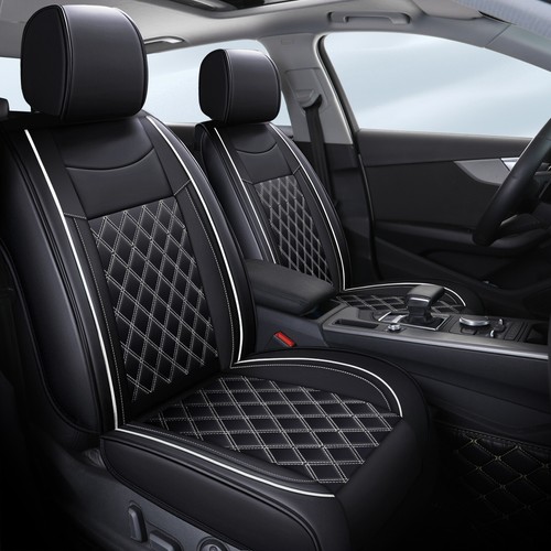Juego de protectores de 2/5 asientos de cuero PU de lujo para fundas de asiento de automóvil Honda Pilot 03-2023 - Imagen 26 de 26