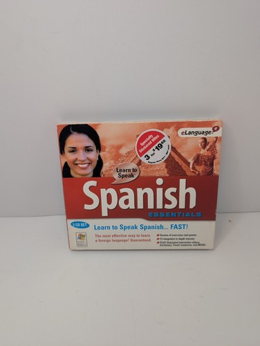 Learn To Speak Spanish Cosmi CD Essentials eLanguage PC Learn Spanish  - Picture 1 of 2