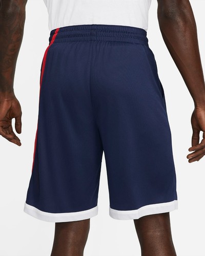 NWT Men NIKE Big Tall Dri-Fit Basketball HBR Shorts Navy Blue Red White - 第 3/4 張圖片