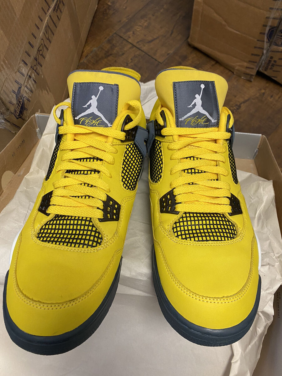 2006 Air Jordan 4 Retro LS Lightning sz 12 314254-702 Tour 2006 Air Jordan 4 Retro LS Lightning sz 12 314254-702 Tour
