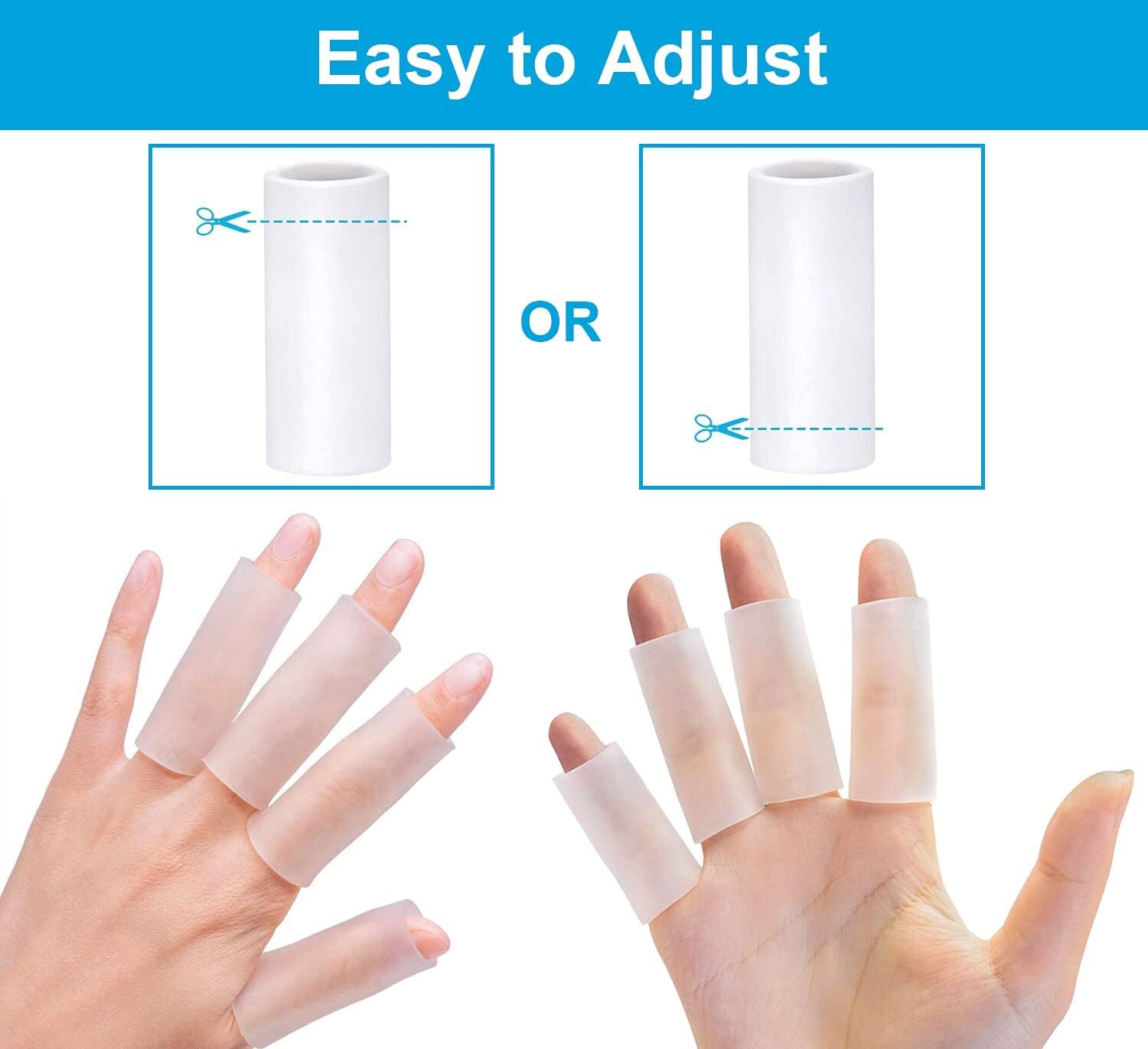 20Pcs Gel Finger Cots Silicone Finger Protectors Thumb Protector Covers Hot USA