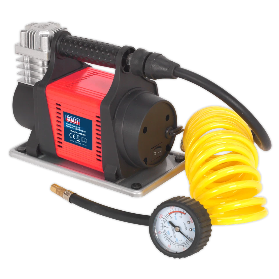 Sealey Tyre Inflator / Mini Air Compressor 12V Heavy Duty  MAC05 - Image 3 of 4