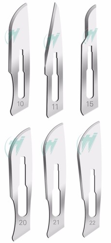 120 SURGICAL STERILE BLADES #10 #11 #15 #20# 21 #22 + 2 SCALPEL HANDLES #3 & #4 - Picture 2 of 3