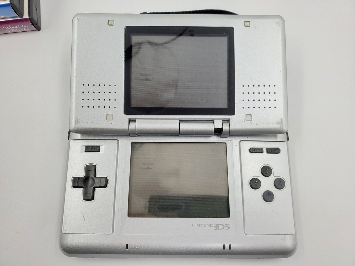 Nintendo DS Console (NTR-001) Silver Bundle 5 Games 