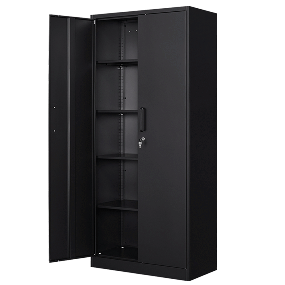 71'' Metal Storage 900lb Tall Locking Adjustable Shelves Garage