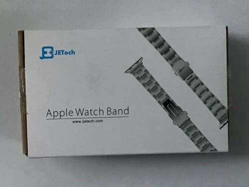 NEW JETech Apple Watch Band Black Stainless Steel Replacement Strap/Removal Tool - Image 3 of 4
