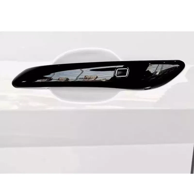 适用于现代索纳塔 24-25 光面黑色外侧门把手盖外壳装饰 — 第 2/4 张图片