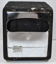 Vintage Marathon Black Chrome Diner Compact Napkin Dispenser Holder