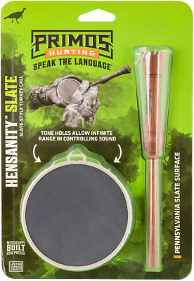 Hensanity Molded Slate Turkey Pot Call, Slate Surface with One-Piece Striker Tur