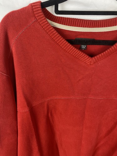 Colorado Jumper Mens Large Red Casual V Neck Logo Pullover Winter Outdoors Adult - Picture 2 of 8