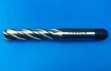 Image of 8.5mm HSS-Co8 Europa 4 Flute Long End Mill with Screwed Shank
