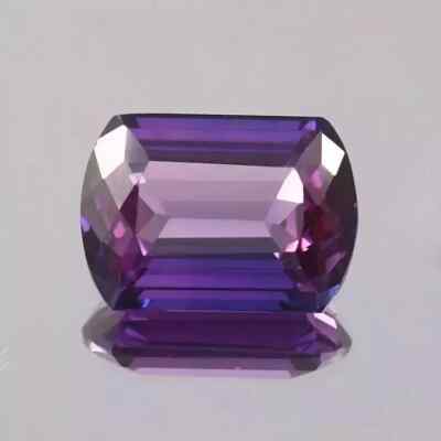 Purple Pink Bi-Color 22 Ct +Unheated Ceylon Sapphire Fancy Cut Gemstone