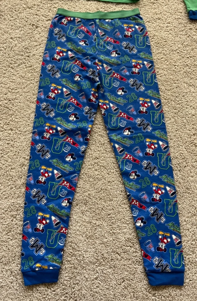 NUEVO Walt Disney World Auténtico Conjunto de Pijama Mickey Mouse Niños Pijamas Talla 8 Azul Foto 4 de 4