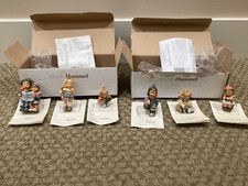 studio hummel christmas Ornaments 6 Figures, New Open Box With COA Free Shipping