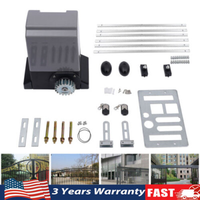 CO-Z 4400lb Automatic Sliding Gate Opener Door Electric Door Operator Motor+Rack