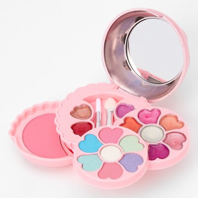 Mädchen Kosmetik Make-up Beauty Case Set Lidschatten Lipgloss Rouge Spiegel