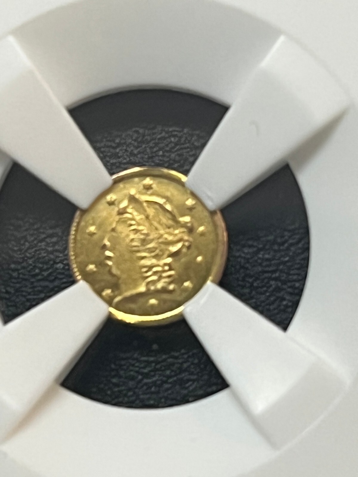 BG801 1859 Round Liberty Fractional Gold Coin MS65 eBay