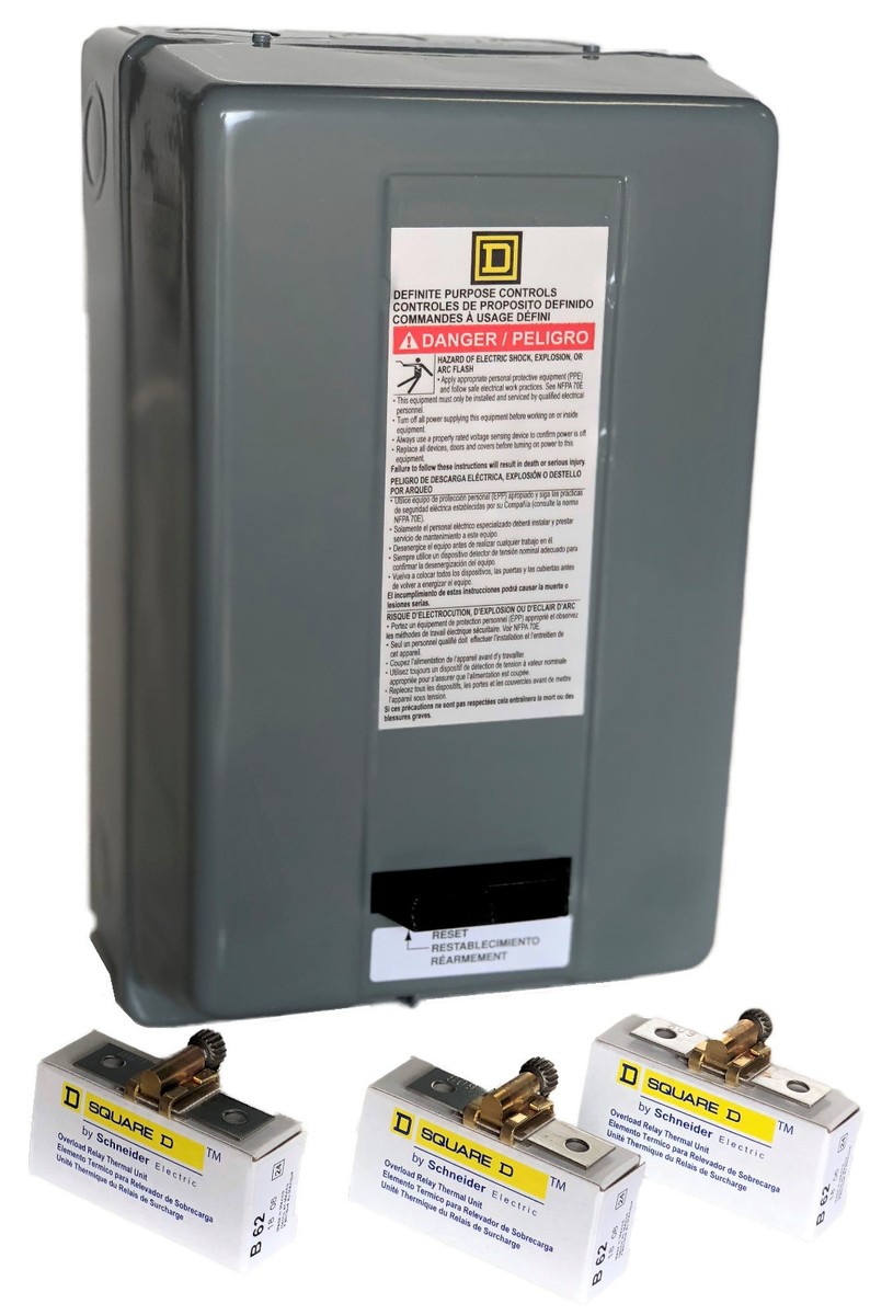 Square D Definite Purpose Magnetic Motor Starter 480vac Coil Volts