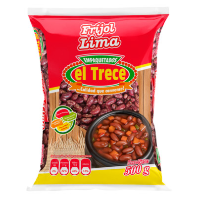 El Trece Frijol Lima Beans Grains Selection Traditional Household Grains Sizes