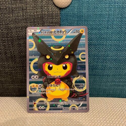 Pokémonkarte japanischer Poncho Pikachu Rayquaza schwarz 231/XY-P - Bild 1 von 11