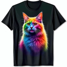Vibrant Graphic on Black T-Shirt Eye Catching & Stylish Design