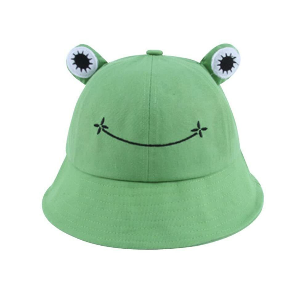 Cute Frog Design Bucket Fisherman Hat Adult Size Gifts Festival